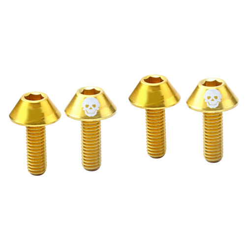 8St Schroeven Van Aluminium Legering Goudkleurig