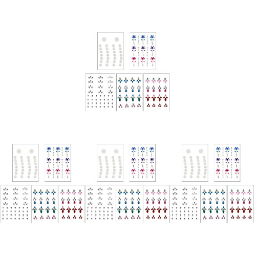 20Ensembles Stickers Auto-Adhésifs Pour , Yeux Et Corps 1