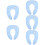 5Pièces Siège Portable Sky-Blue Confortable Lavable 8