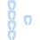 5Pièces Siège Portable Sky-Blue Confortable Lavable 6