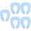 5Pièces Siège Portable Sky-Blue Confortable Lavable 4