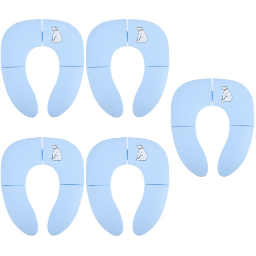 5Pièces Siège Portable Sky-Blue Confortable Lavable 2