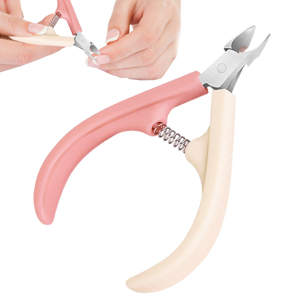 Professional Stainless Steel Nail Clippers and Ergonomic Cuticle Trimmer for Manicure Pedicure