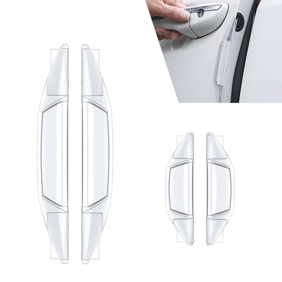 4Pcs Transparent Car Door Edge Guards With Shock Absorbing Airbag And Waterproof Scratch Protection 9113335577985
