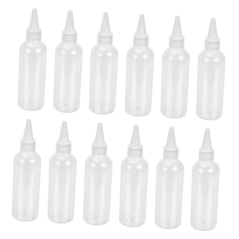 30pcs Hair Dye Applicator Bottle with Pointed Tip, Refillable Squeeze Bottle for Salon and Crafts