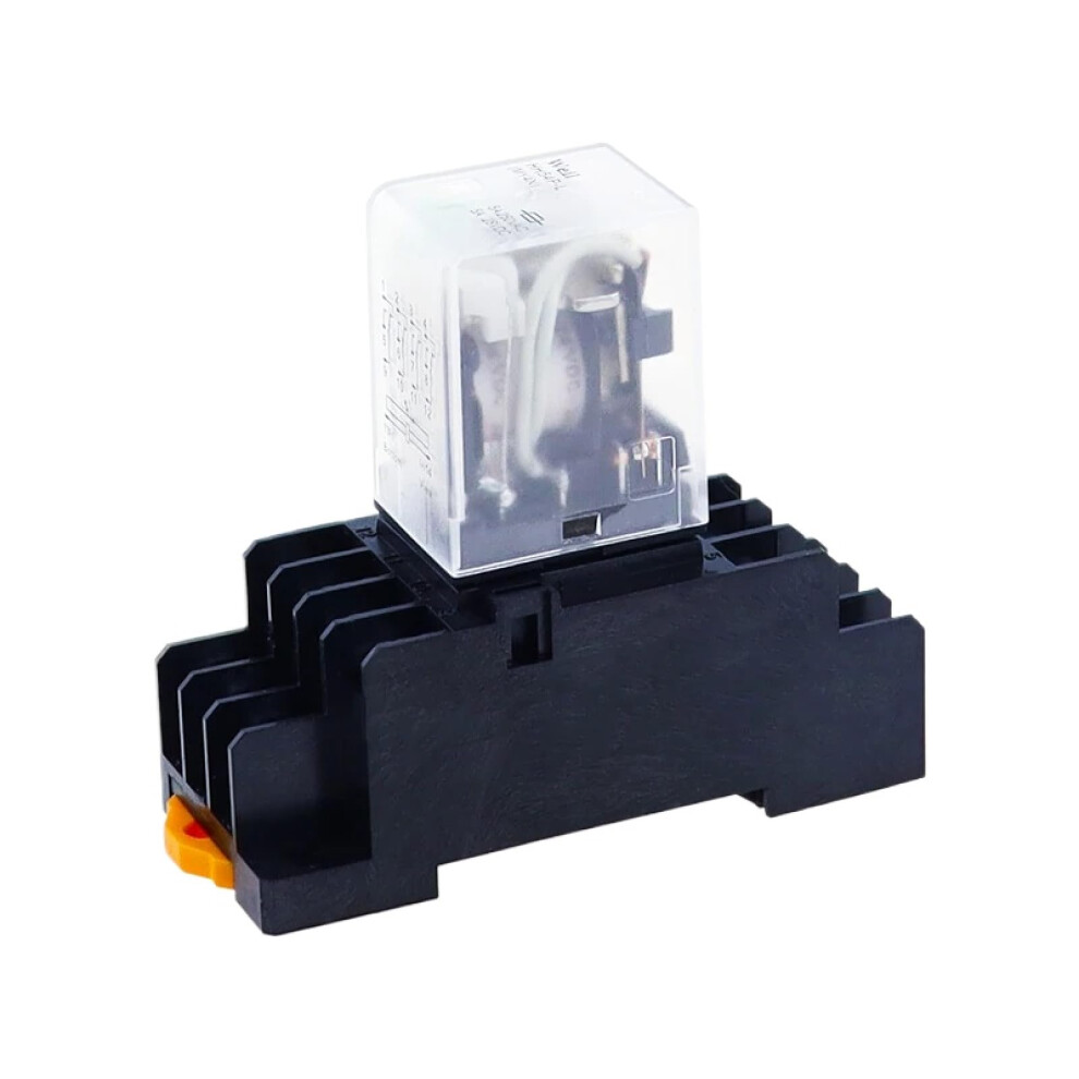 10Pcs 4Pdt Din Rail Mount Power Relay 14 Pin With Led Indicator 4No 4Nc Wide Voltage 110V Dc 9070919796326