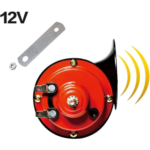 8 Sound Electronic Car Horn with Controller, Adjustable Volume, MultiTone Snail Horn System 1
