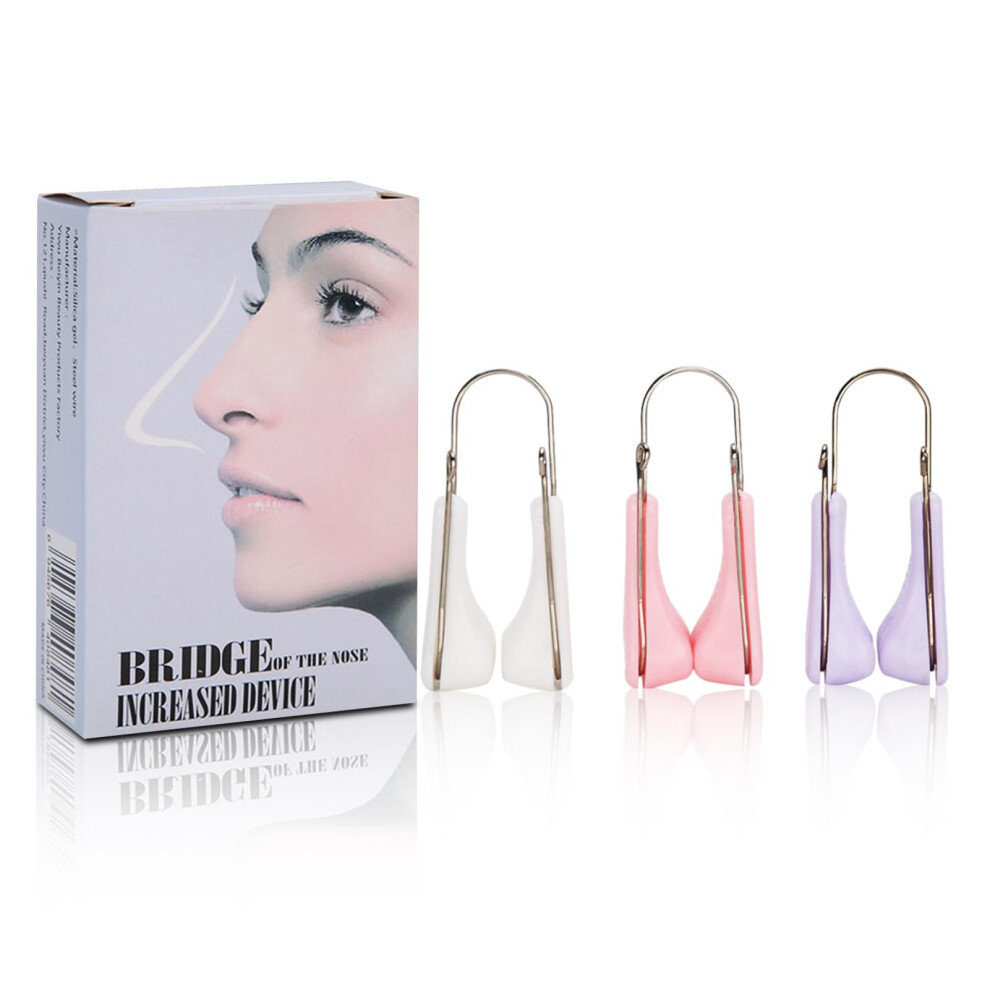 Nose Shaper and Lifting Clip Set 3pcs for Women and Men, Comfortable Silicone Nose Reshaping Tool