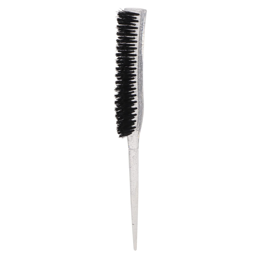 Teasing Brush with Glitter Handle, Gentle Nylon Bristles for Instant Volume and Precise Hair Styling
