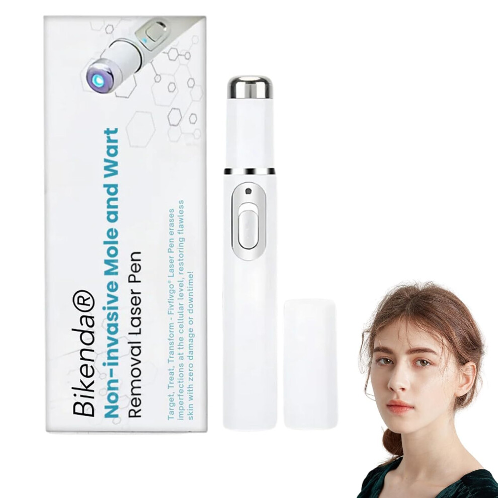 Mole Removal Pen and Skin Tag Remover with Painless Blue Light Therapy, Rechargeable Spot Treatment (1PC)