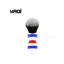 (As show, One size) Wet Shaving Brush Yaqi New Barber Pole Style 24mm Tuxedo Knot mens Shaving Brush Travel Shaving Brush