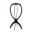 Foldable Plastic Wig Stand for Drying and Styling, Lightweight Mannequin Head Holder Black 1