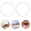2Pcs Microwave Turntable Holder 18.9Cm Roller Base 9