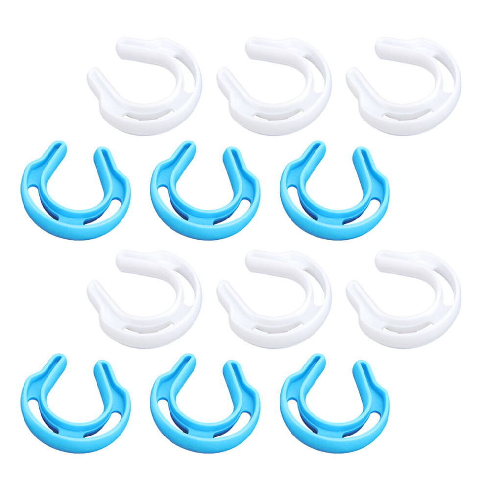 12Pcs Abs Baby Proofing Door Stopper Finger Pinch Guard Adhesive Blue Artibetter
