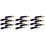 18Stk Keramik Chopsticks Rest Auberginenform Navy Langlebig 4