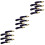 18Stk Keramik Chopsticks Rest Auberginenform Navy Langlebig 5
