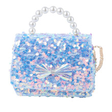 2Stk Damen Glitzer Umhänge , Kleine Sequin Handtasche