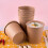 25Sets Kraftpapier Suppenbecher Mit Deckel Einweg 4