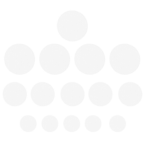 45Stk Runde Grid-Platten Weiß Für DIY Projekte