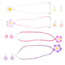 8Sets Hawaii Ohrringe Polymerem Ton Bunt