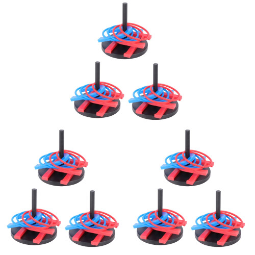 9Sets Spielset Kinder Wurfringe Leichtes Ringwurfspiel 2