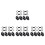 4Ensembles Clips Ajustables Tuba Universels Pour 3