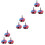 9Sets Spielset Kinder Wurfringe Leichtes Ringwurfspiel 6