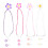8Sets Hawaii Ohrringe Polymerem Ton Bunt 3