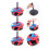 9Sets Spielset Kinder Wurfringe Leichtes Ringwurfspiel 11