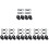 4Ensembles Clips Ajustables Tuba Universels Pour 8
