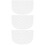3Pièces Voiles De Blancs En Décorations 9