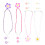 8Sets Hawaii Ohrringe Polymerem Ton Bunt 2