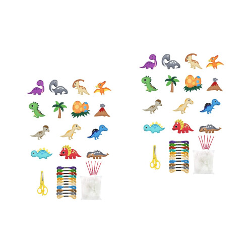 2Sets , Robuste Dinosaurier Bastelsets Für Kinder Und Haushalt 2