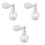 3Pièces Diffuseur Poudre Brillante Durable Facile À Appliquer 3
