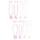 8Sets Hawaii Ohrringe Polymerem Ton Bunt 11