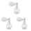 3Pièces Diffuseur Poudre Brillante Durable Facile À Appliquer 2