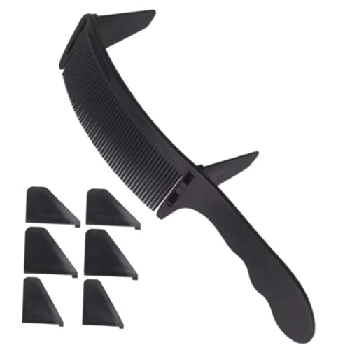Professional Barber Comb for Men with Rounded Tooth Tips, No Hair Pull, Durable Plastic Design