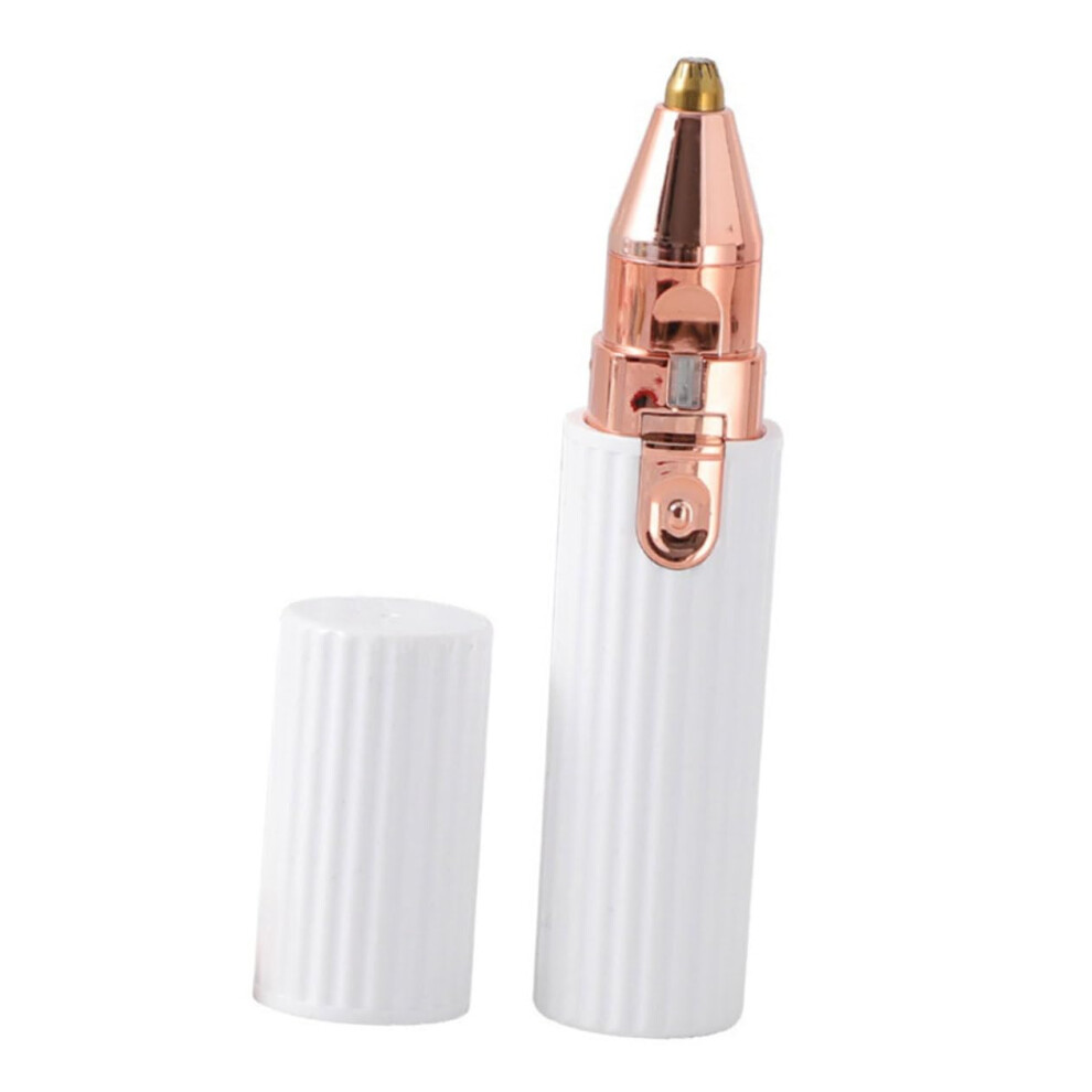 Light Rechargeable Eyebrow Trimmer With Led Usb Facial Hair Remover For Women, Washable Head