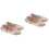2Stk Leichte Ballettschläppchen Satin Beige Tanzschuhe 3
