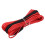 2Pcs Red Nylon Tow Rope with Hook for Car Trailer Strap Durable 1