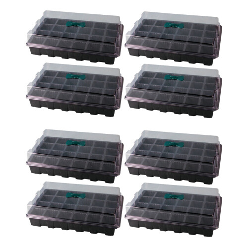 8Sets Setzlingsschale , Langlebig, Mit Belüftungsdeckel 2