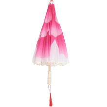 2Pcs Rosy Peony Oil Paper Umbrellas for Dance Performance Decor