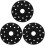 3Pièces Accessoire Conducteur Noir Pour Casserole Usage 2