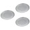 3Stk Pizzabletts Silber Rund, Und Umweltfreundlich 4