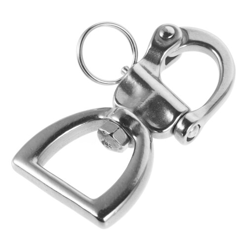 Buckle Rotating Spring Buckle Silver Stainless Steel 1pack