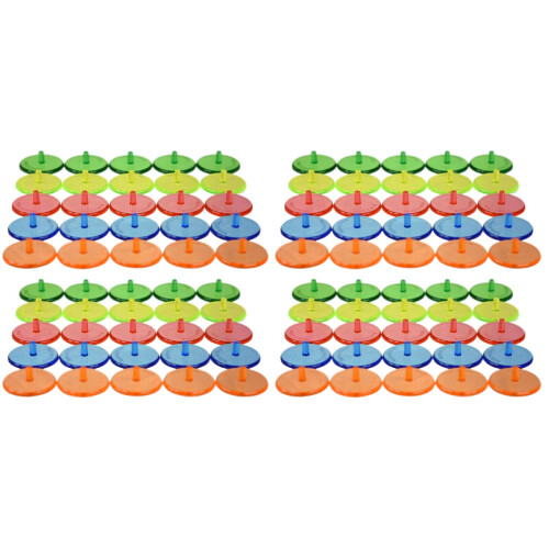 200Pcs Plastic Golfs Ball Markers Round Position Tools Assorted Colors 1