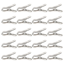 2 Pieces Shade Cloth Fixing Clip Netting Pegs For Washing Line Silver