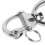 Buckle Rotating Spring Buckle Silver Stainless Steel 1pack 6