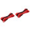 2Pcs Red Nylon Tow Rope with Hook for Car Trailer Strap Durable 2