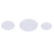 6Pièces Blocs Acryliques Tamponnage Avec Grille Pour Artisanat